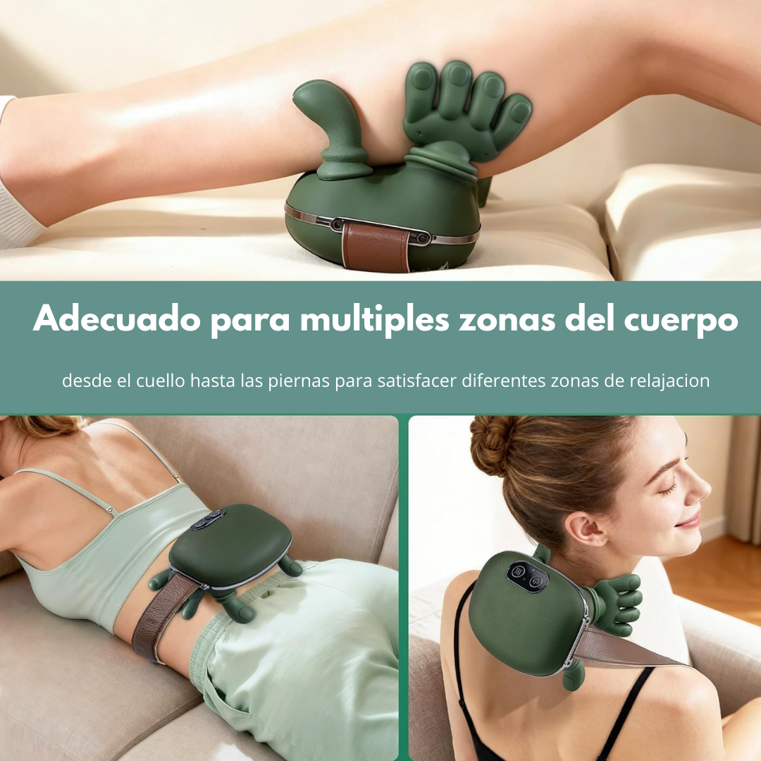 MASAJEADOR BIONICO 3D CON CALOR/ ALIVIA DOLOR Y ESTRES